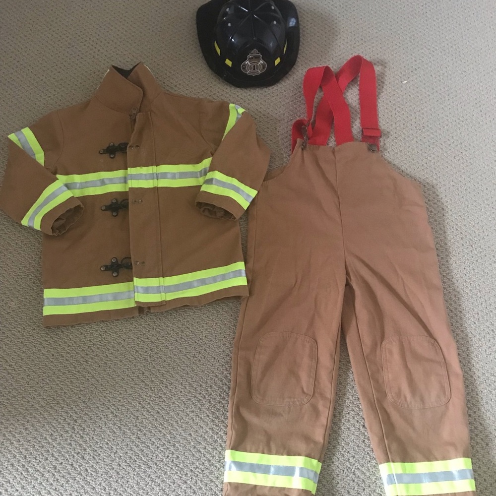 Kids Size Fireman Costume